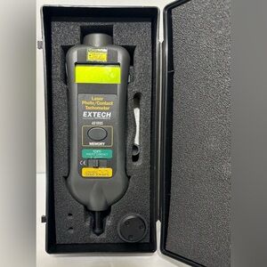 Extech 461995 Combination Contact Laser Photo Tachometer 10-99999rpm Calibrated